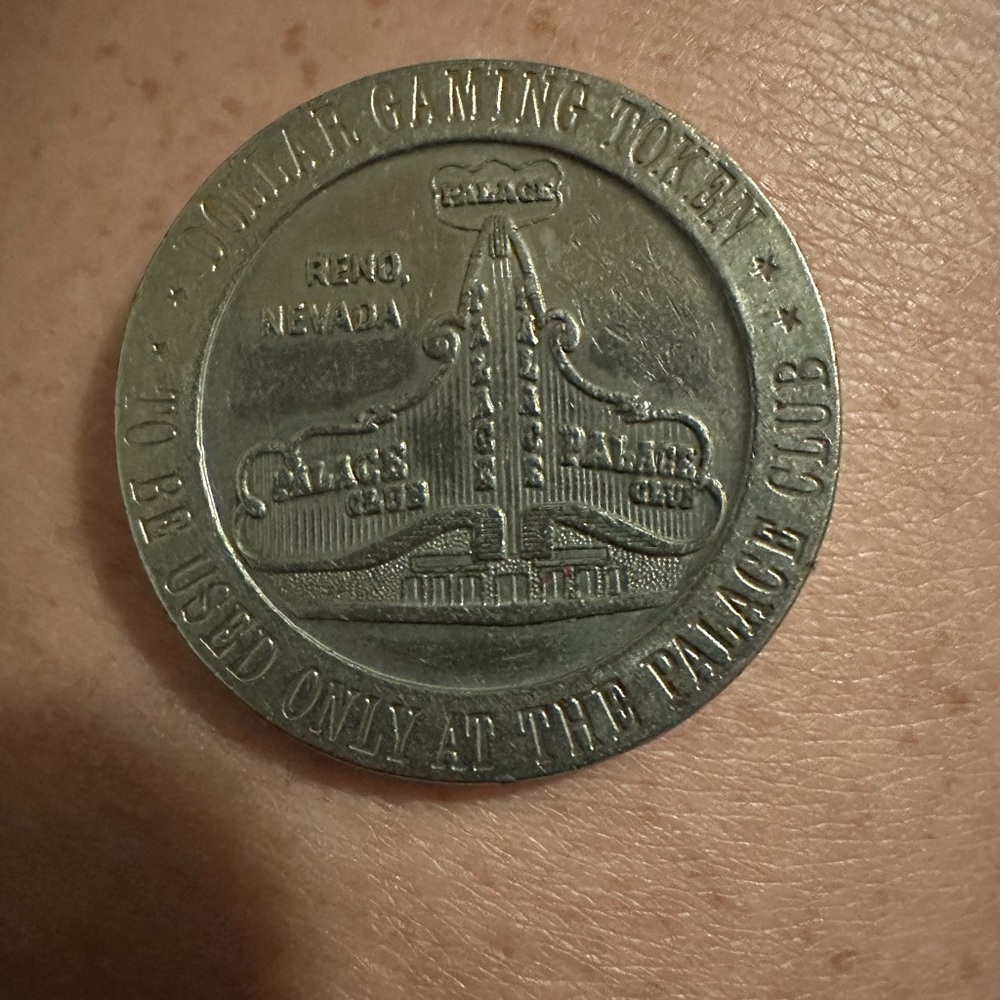 1966 Palace Club Casino Reno, Nv $1 Gaming Token